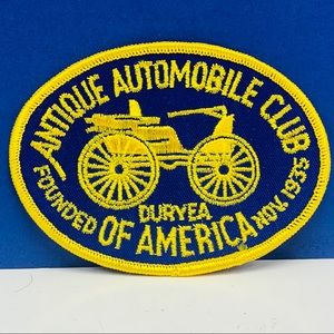 Duryea motorcycle patch 1935 automobile club vtg